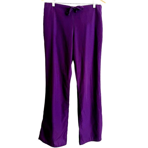 Cherokee‎ Workwear-Women's Small-3-Pocket Flare Leg Drawstring Scrub Pants-EUC - Picture 2 of 6